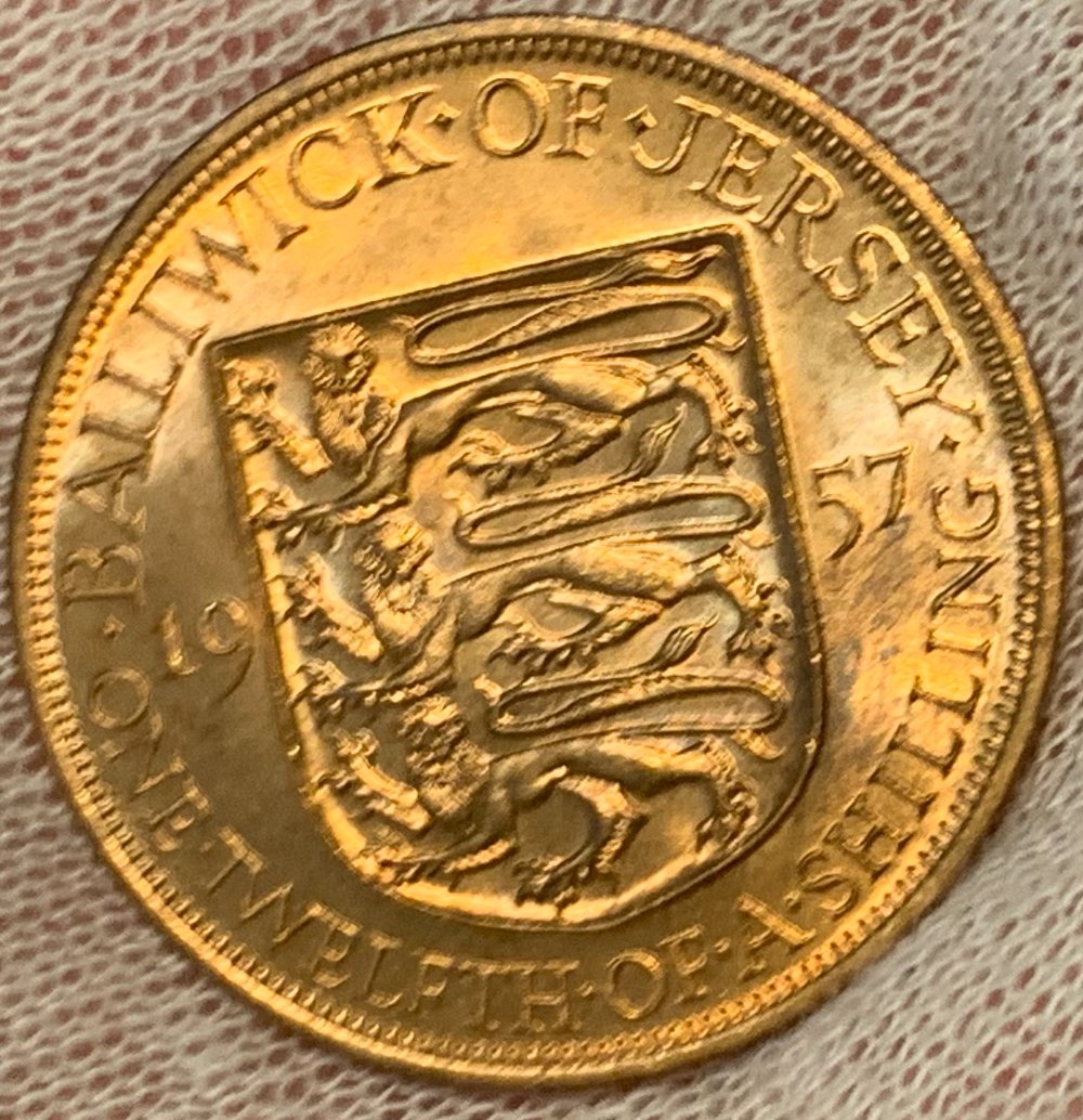 1957-Jersey-Elizabeth-2-1/12th-Shilling-Thank-You-Hondo-Boguss!